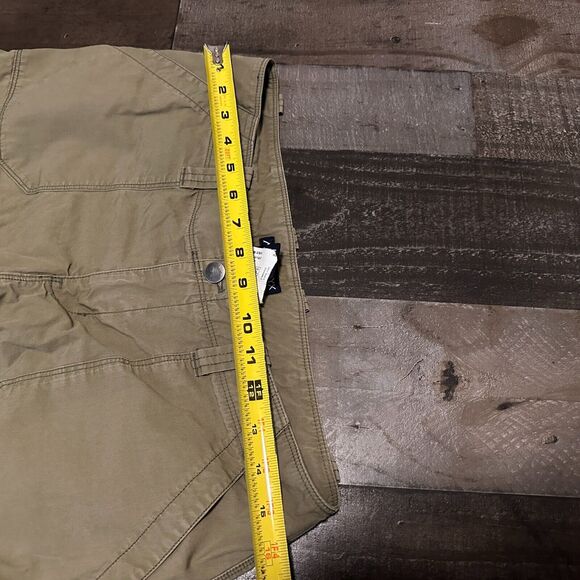 Arc'teryx khaki tan cargo capri crop pants size 8 women's 18" ins - Picture 8 of 9